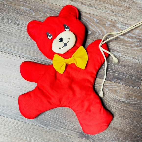 Century Originals Nursery Wall Hanging Bears Bow Ties Balloons Plush 1987 Vtg - Picture 3 of 15